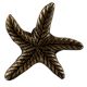 Golden Starfish Metal Knobs 